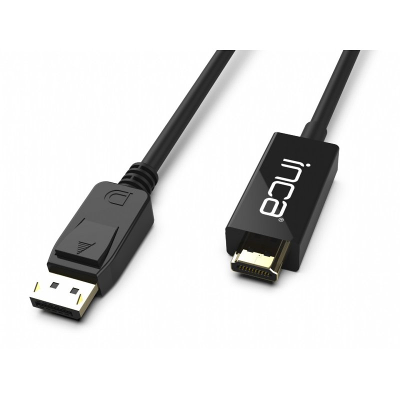 Inca IDPH-18T video cable adapter 1.8 m DisplayPort HDMI Type A (Standard) Black