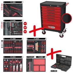 KS Tools ECOline Werkstattwagen 7 Schubladen