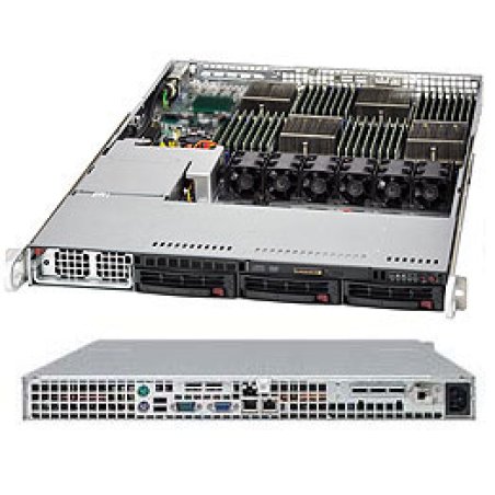 Supermicro AS-1042G-TF serveur barebone Rack (1 U) Noir