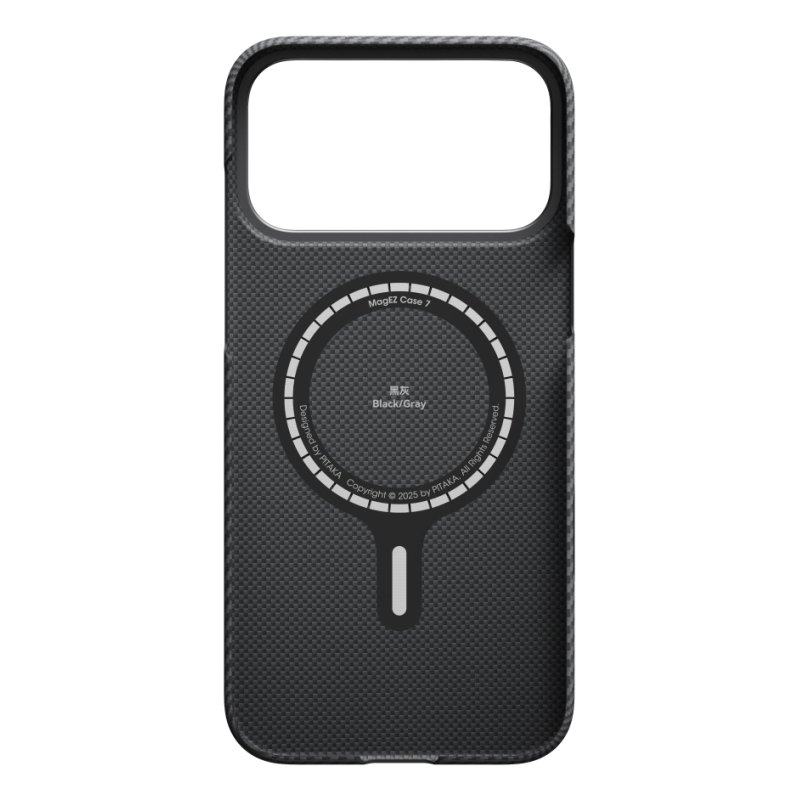 Pitaka Ultra-Slim Case for iPhone 17 Pro Black/Grey Twill