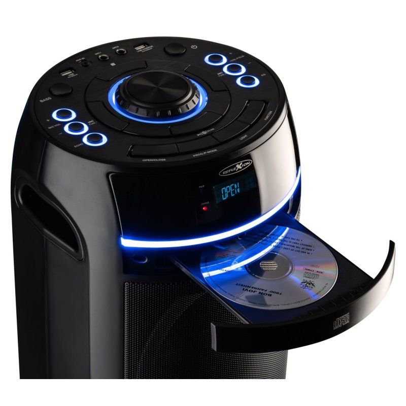 Reflexion PS10BTCD haut-parleur portable et de fête Orateur du parti Noir 480 W