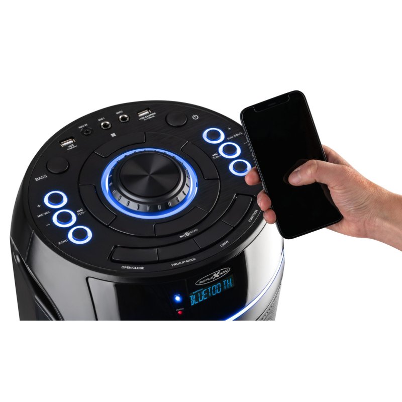 Reflexion PS10BTCD portable/party speaker Black 480 W