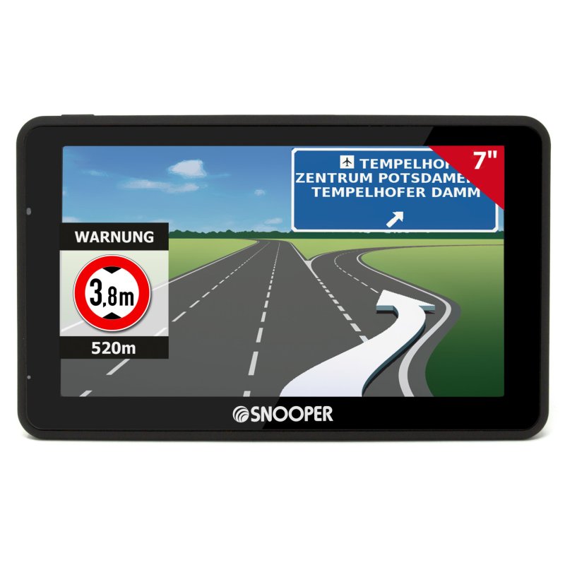 Snooper PRO S6900 LKW navigateur Fixé 17,8 cm (7") LCD Écran tactile 322 g Noir
