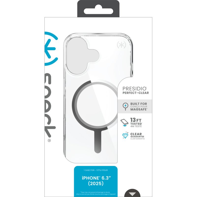 Speck Presidio Perfect Clear Case MagSafe iP 17