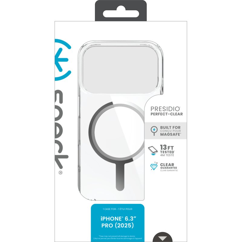 Speck Presidio Perfect Clear Case MagSafe iP 17 Pro