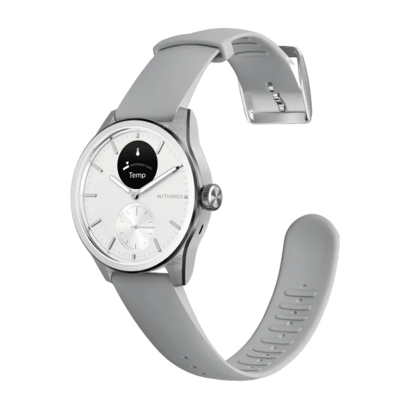 Withings ScanWatch 2 42mm weiß EKG, Blutsauerstoffgehalt, Schlafüberwachung