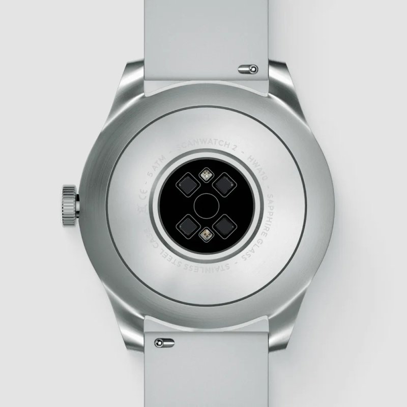 Withings ScanWatch 2 42mm weiß EKG, Blutsauerstoffgehalt, Schlafüberwachung