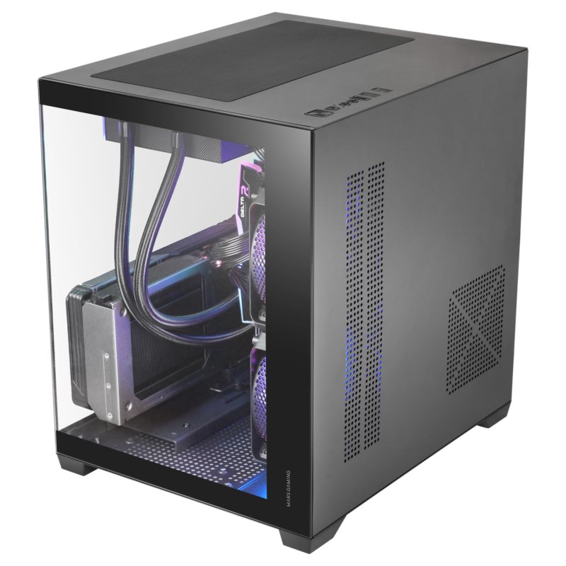 Mars Gaming MCVIEW3 unité centrale Mini Tower Noir