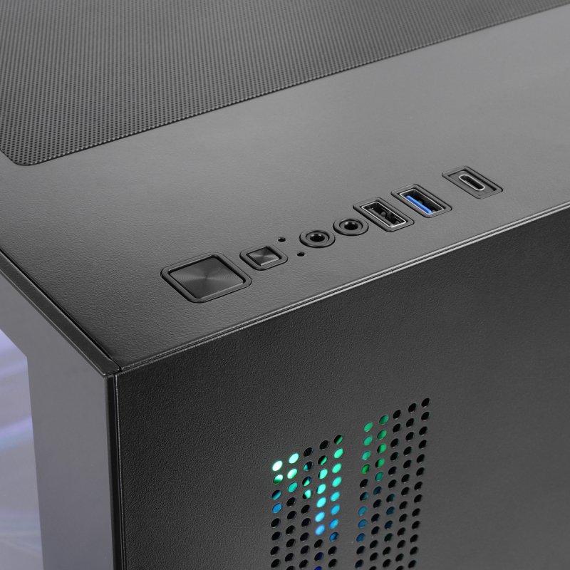 Boitier Mini Tour Micro ATX Mars Gaming MC-View3 RGB avec panneaux vitrés (Noir)