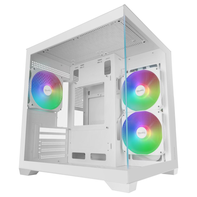 Mars Gaming MCVIEW3W unité centrale Mini Tower Blanc