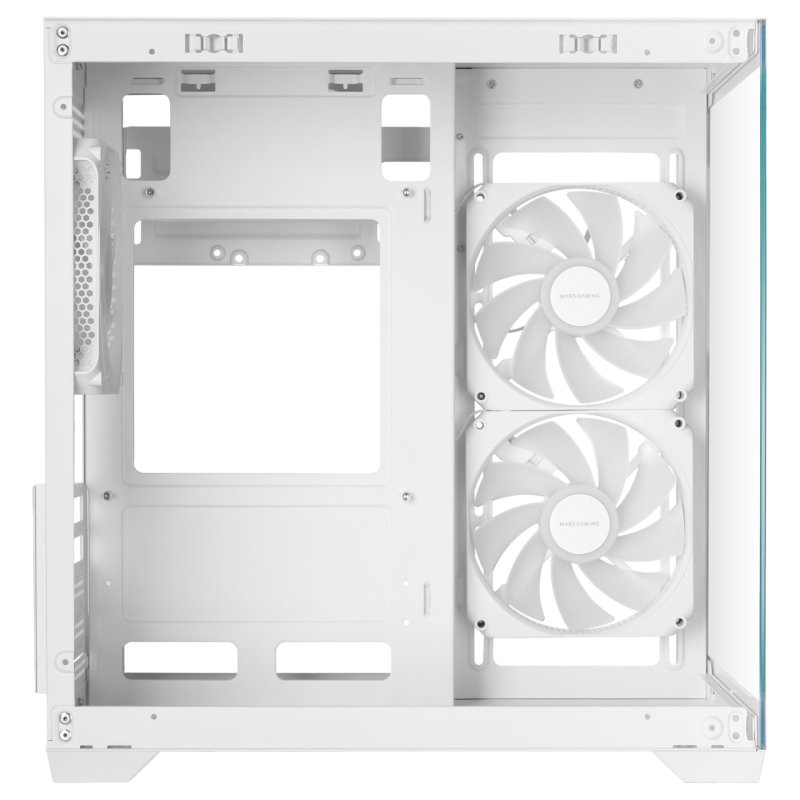 Boitier Mini Tour Micro ATX Mars Gaming MC-View3 RGB avec panneaux vitrés (Blanc)