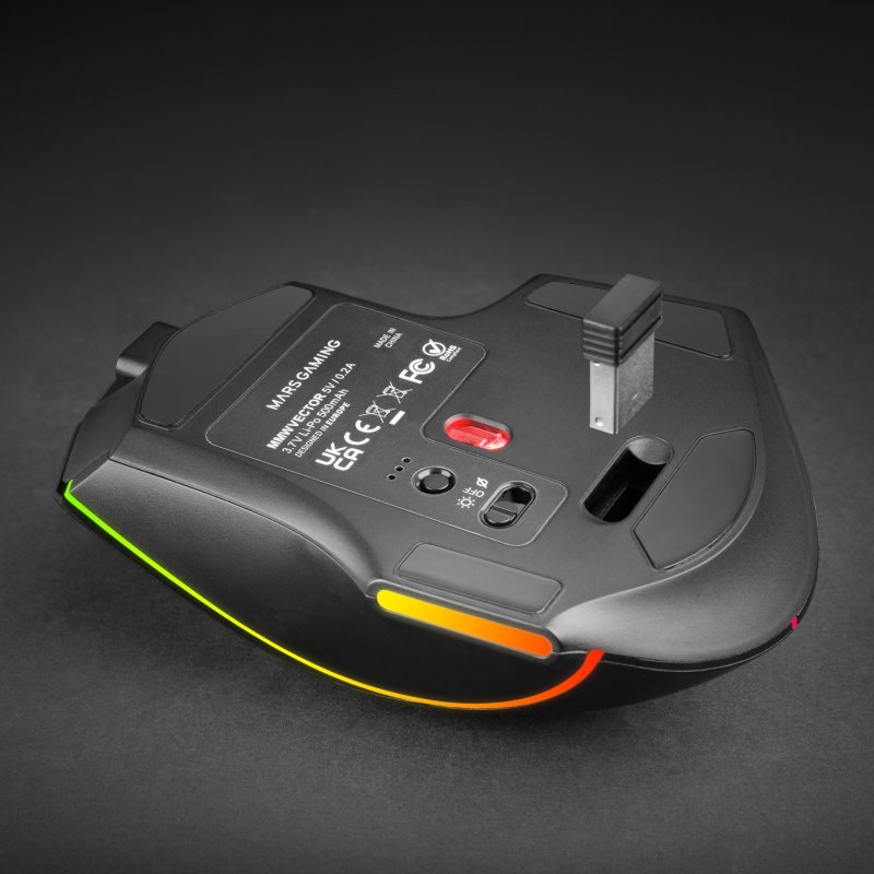 Souris sans fil Gamer Mars Gaming MMW-Vector RGB (Noir)