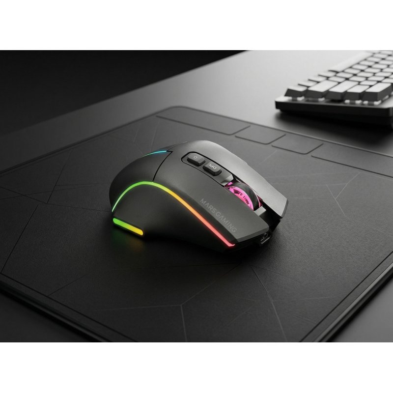 Mars Gaming MMWVECTOR mouse Right-hand RF Wireless Bluetooth USB Type-A Optical 12000 DPI