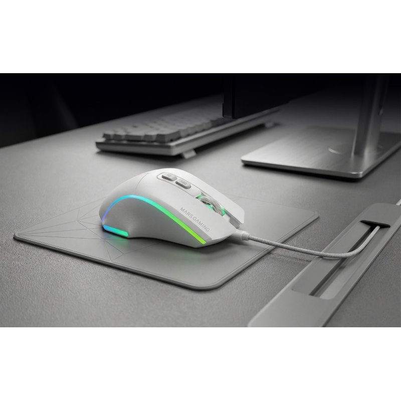 Mars Gaming MMWVECTORW souris Droitier RF Wireless Bluetooth USB Type-A Optique 12000 DPI