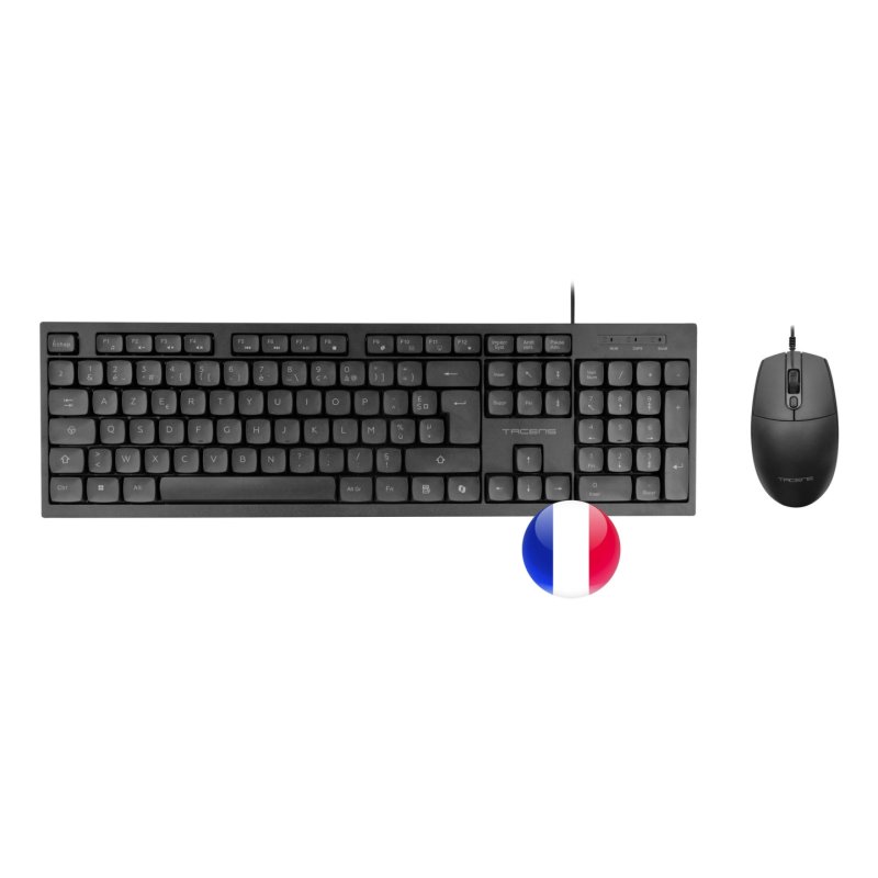 Tacens Anima ACP02FR keyboard Mouse included Home/Office USB AZERTY French Black