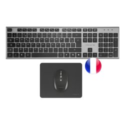 Tacens 6ZENITHFR keyboard Mouse included Home/Office RF Wireless AZERTY French Grey