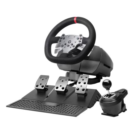 Mars Gaming MWHRSX accessoire de jeux vidéo Noir Volant pédales Analogique/Numérique Android, PC, PlayStation 4,