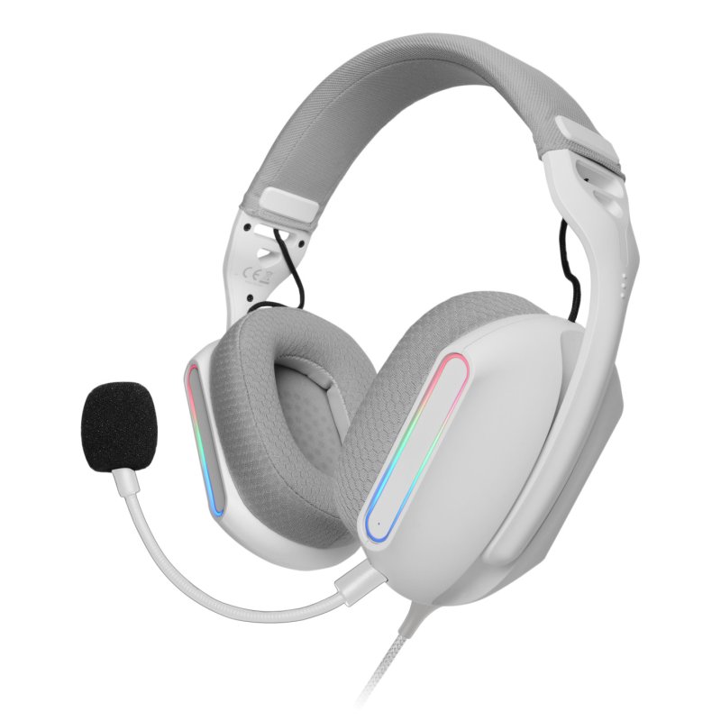 Mars Gaming MH-PROW Casque Avec fil Arceau USB Type-A Blanc
