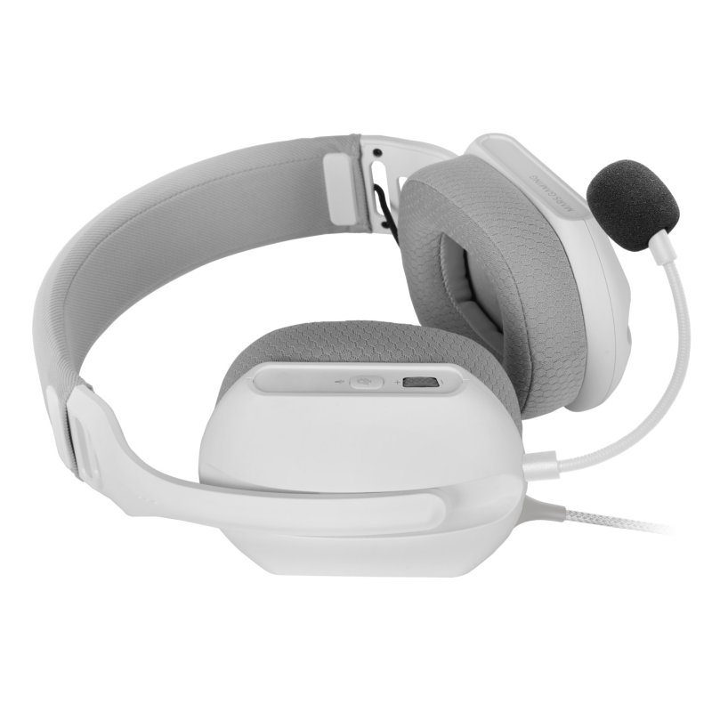 Mars Gaming MH-PROW Casque Avec fil Arceau USB Type-A Blanc