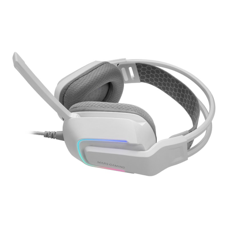 Casque Gamer filaire Mars Gaming MH-Strike RGB (Blanc)