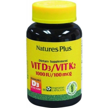 Natures Plus Vitamin D3 Vitamin K2 90 Capsules