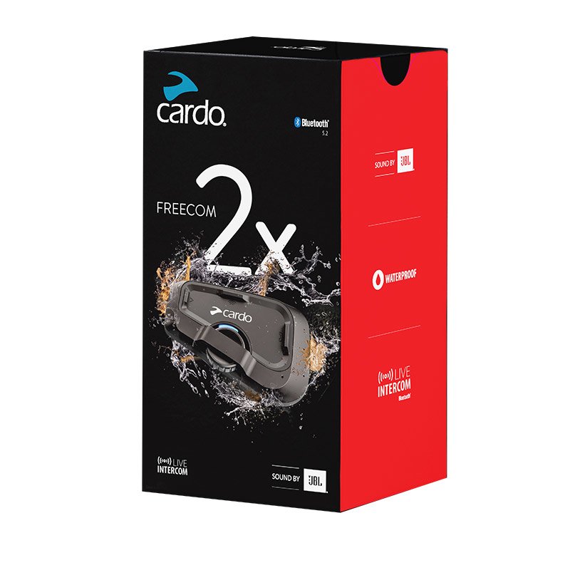 Cardo FRC2X103 interphone pour moto 2 canaux 800 m Noir