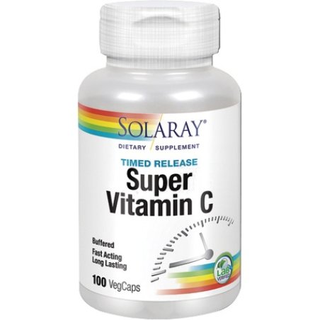 Solaray Super Vitamin C 100 Vegetable Capsules No Acid
