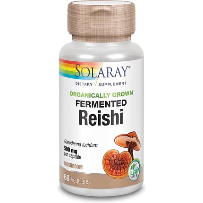 Solaray Reishi 500 Mg 60 Vegetable Capsules