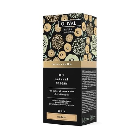 Olival Immortelle Natural Cc Cream Moisturizing Spf 12 Color Medium 50 Ml