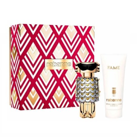 Paco Rabanne Fame Eau De Parfum Spray 80ml Body Lotion 100ml