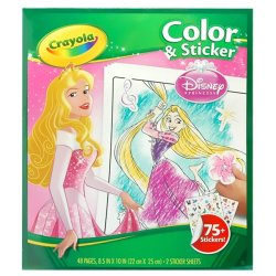 Crayola Disney Princess Colouring Book Stickers Set