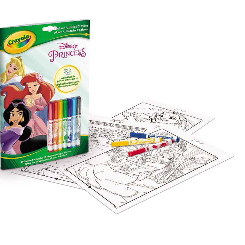 Crayola Disney Set 7 markers Princess Activity Book