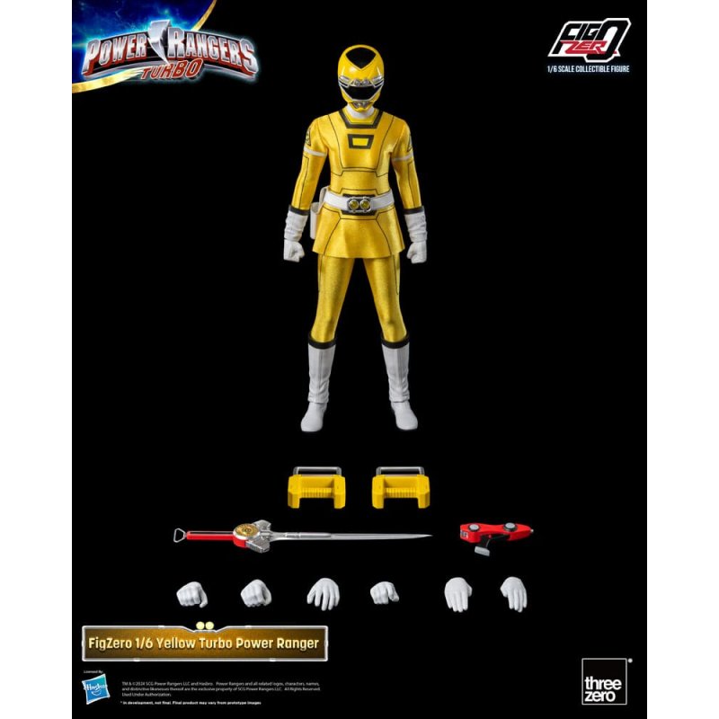 Power Rangers Turbo figurine FigZero 1/6 Yellow Turbo Power Ranger 30 cm