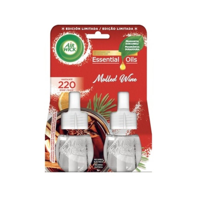 Air Wick Electric Air Freshener Refill Duo Mulled Wine Pack Of 2