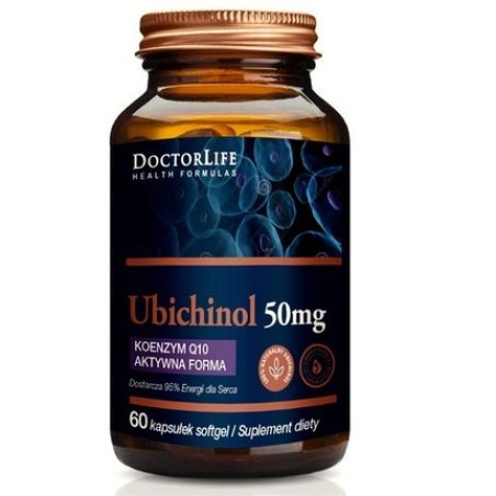 Ubiquinol Coenzyme Q10 Active Form 50mg Dietary Supplement 60 Capsules