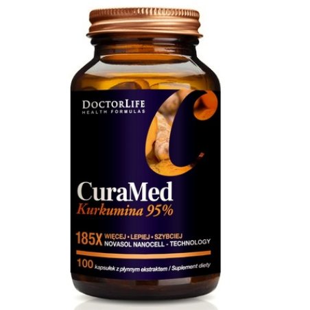 Doctor Life Curamed Nanocell Bioavailable Nano Turmeric 720mg Dietary Supplement 120 Capsules