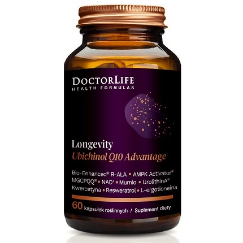 Longevity Ubichinol Q10 Advantage Dietary Supplement 60 Capsules