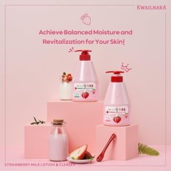 Welcos Kwailnara Strawberry Milk Body Cleanser 560g 19.75oz