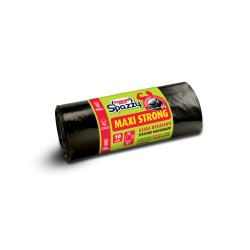 Domopak Spazzy 150 Lt Maxi Strong Black Trash Bags 10 Pieces