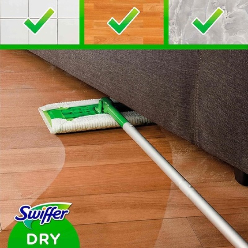 Swiffer 216 Dry Microfiber Cloths Dust and Dirt Catch Cloths Great for All Floor Types and Animal Hair Maxi Size