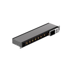 PDU switched 19" 1 phase 10/16 amps with 8 C13 outlets with