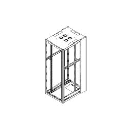 Kit frame cabinet 42U 800x1000, 4Mts, black