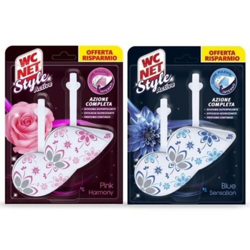 Wc Net Tavoletta Style Active Mixed Fragrance Tablets Pack Of 2