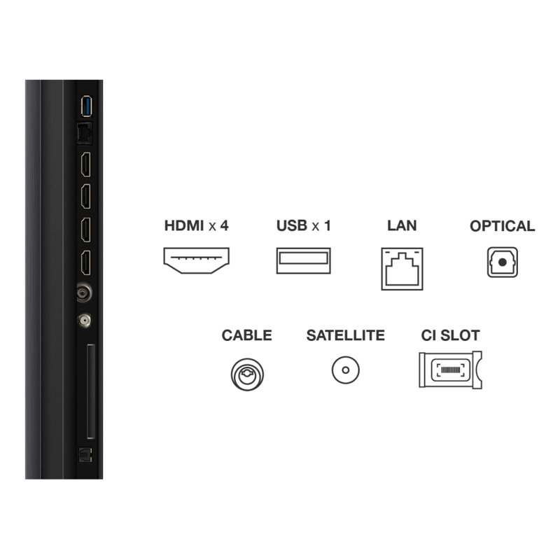 TCL 85C69K TV 2.16 m (85") 4K Ultra HD Smart TV Wi-Fi Metallic
