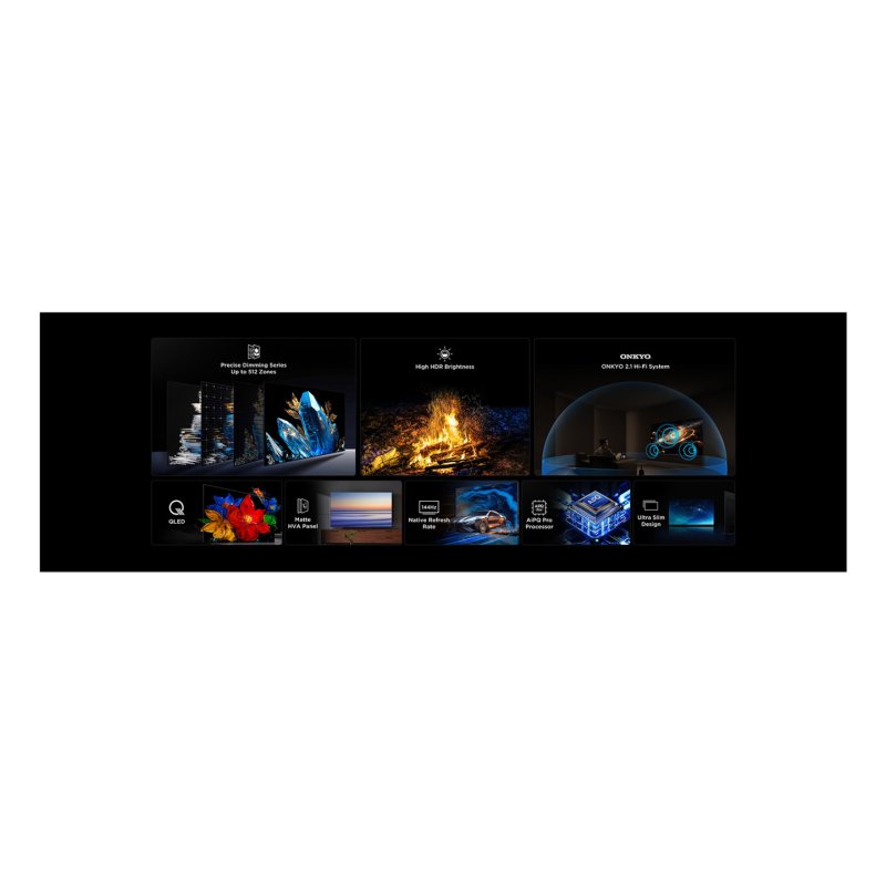 QD-MINI LED 144HZ, 5000PPI, 2880Z, Son B&O 4.2.2, Dolby Vis IQ-Atmos, D *