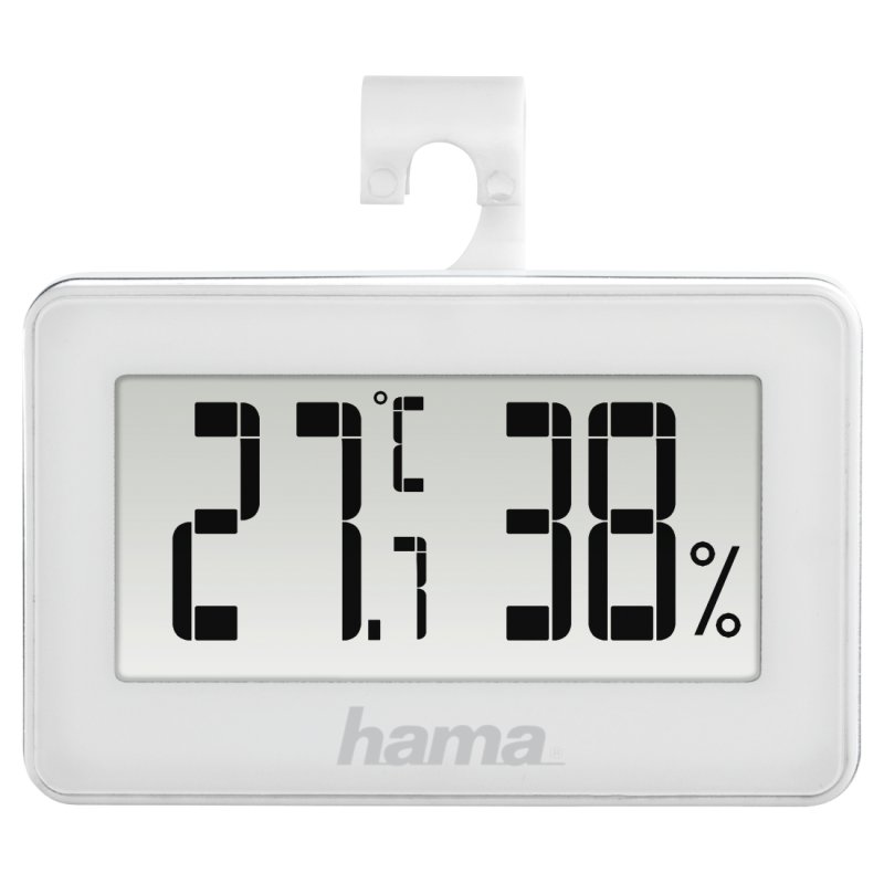 MINI THERMOMETER HYGROMETER WHITE