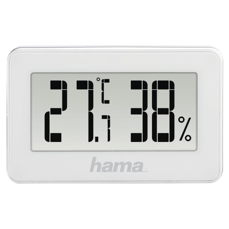 MINI THERMOMETER HYGROMETER WHITE