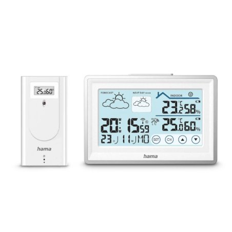 Hama 00222228 digital weather station White Battery