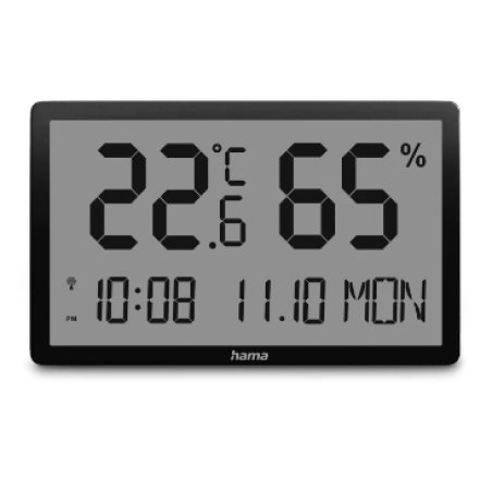 Hama 00222232 station météo numérique Noir Batterie