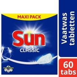 Sun Dishwasher Tablets Classic Normal 60 Pieces